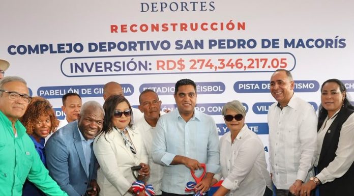 Ministro Kelvin Cruz inicia reconstrucción del Complejo Deportivo de San Pedro de Macorís con inversión de RD$274 millones