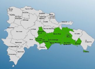 COE coloca ocho provincias y el Distrito Nacional bajo alerta verde por lluvias